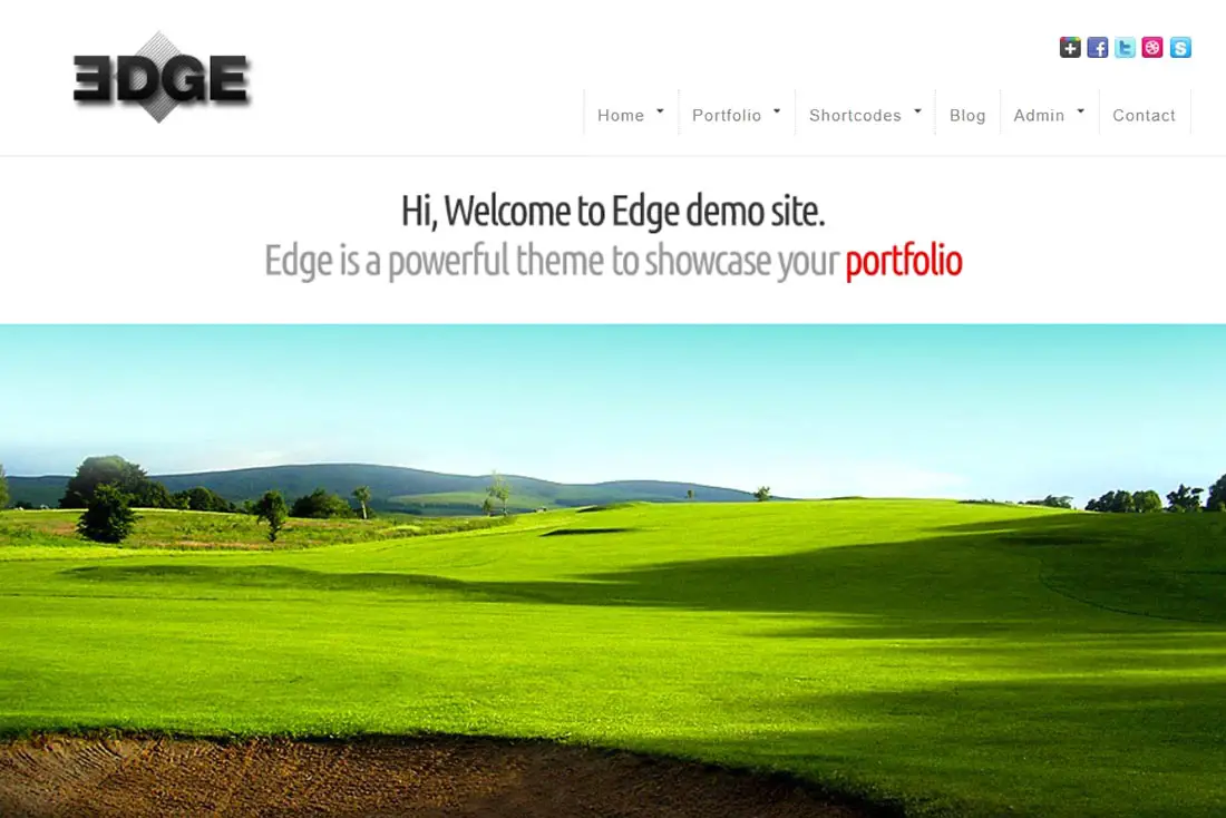 Edge WordPress Portfolio Theme