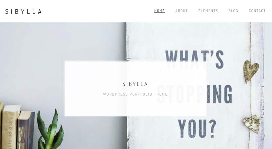 Sibylla - WordPress Portfolio Theme