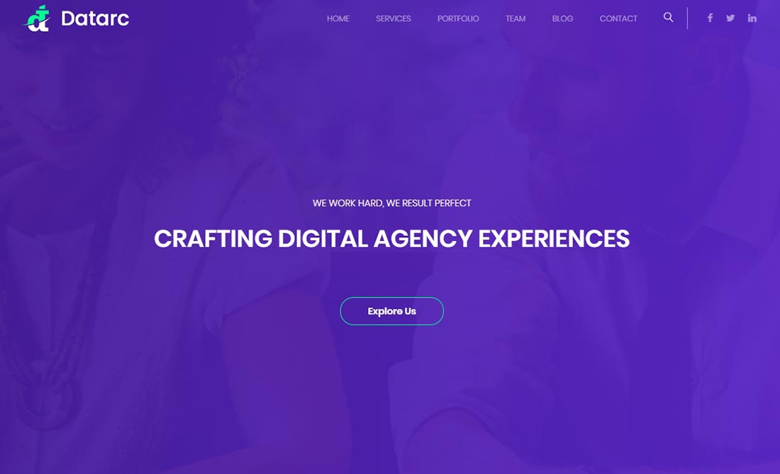 Datarc Simple Website Template