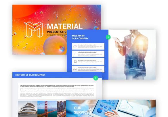 material slides google slides template