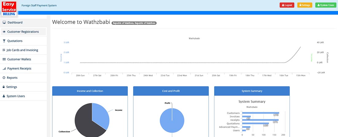 EasyService Billing - PHP Scripts for Quotation, Invoice, Payments etc. Preview