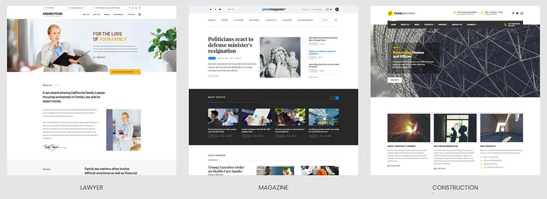 Pearl - Premium Business multi-industry WordPress Theme 