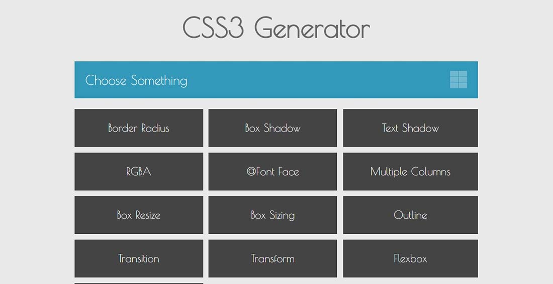 CSS3 Generator