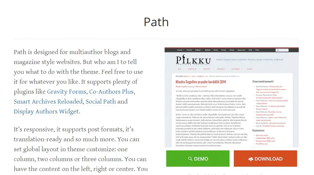 Path WordPress Theme