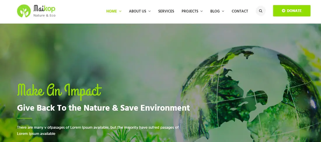 Maikop - Non Profit Website Template