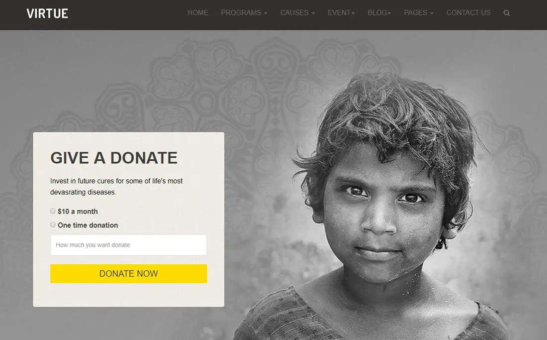 Virtue _ Non Profit Website Template