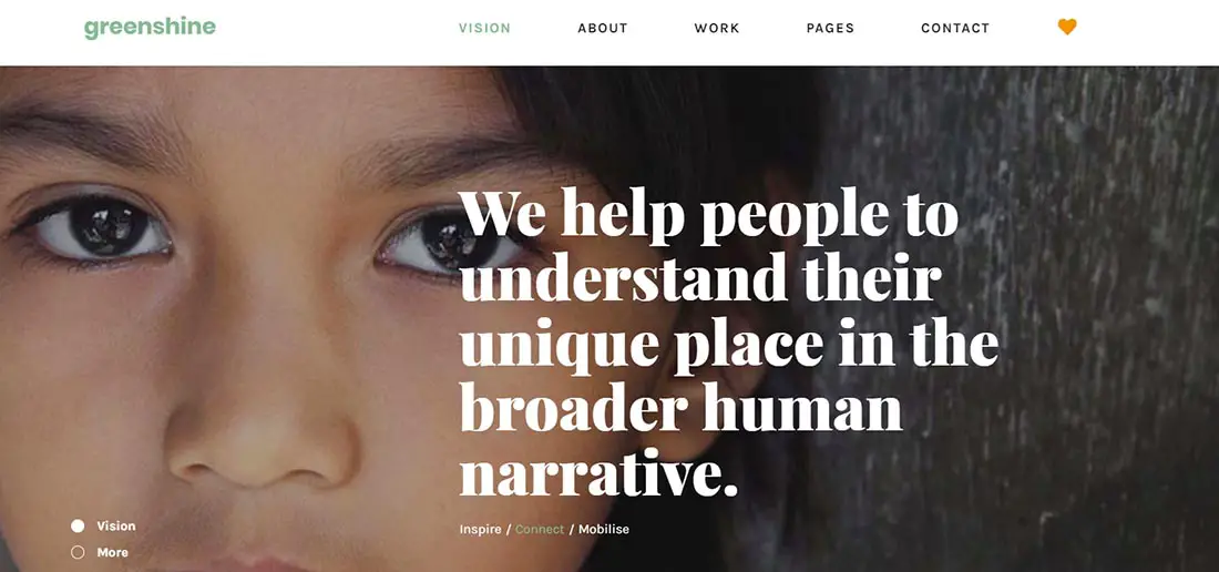 GreenShine Non Profit Website Template