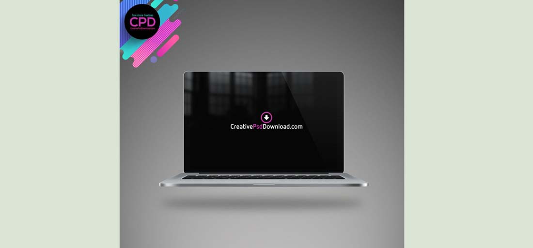 Macbook Free PSD Mockup