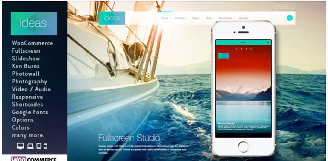 Ideas Fullscreen WordPress Theme 