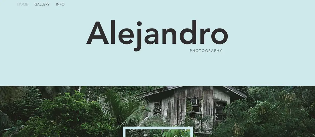 Nature Photographer Photography Website Template