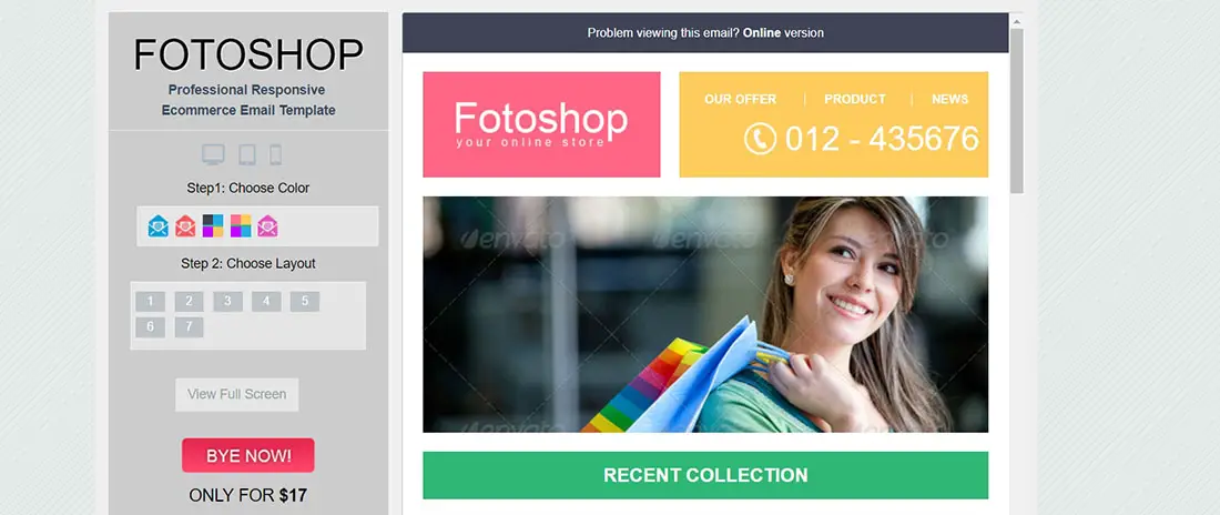 Fotoshop - email newsletter template