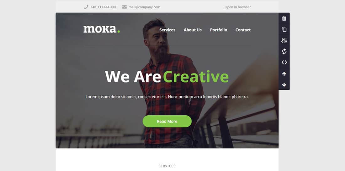 Moka - responsive email newsletter template