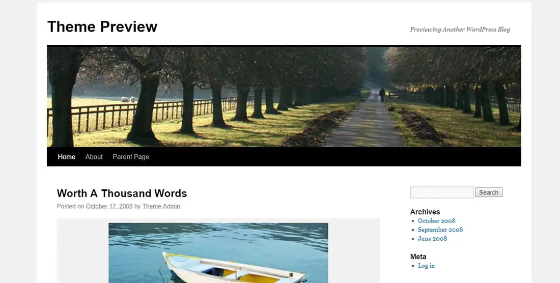 Twenty Ten - Free WordPress themes