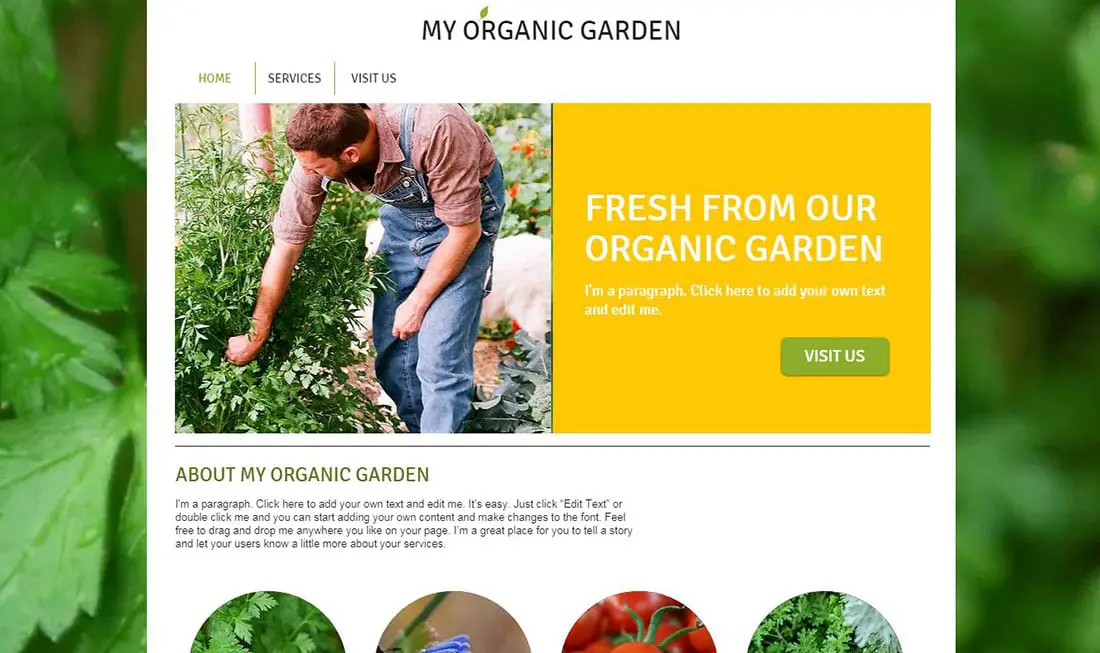 Garden Services Garden Website Templates