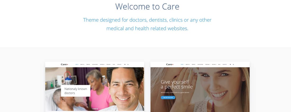 Care - Medical and Health Blogging WordPress Theme 