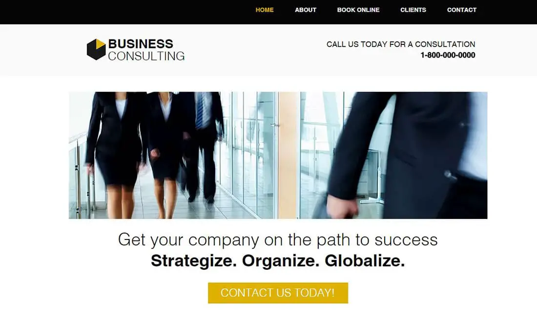 Business Consultants Coaching Website Templates 