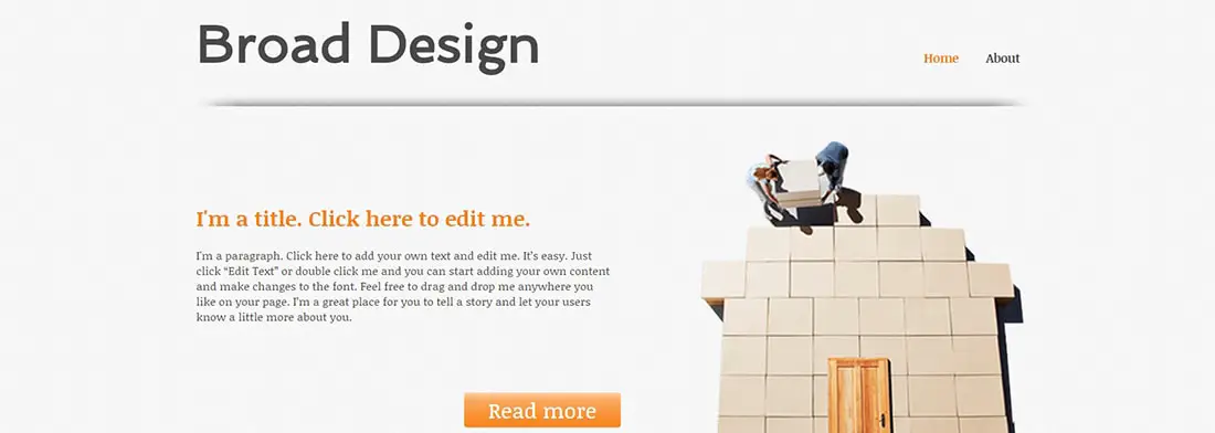 Broad Design Website Template _ WIX