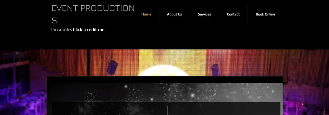 Events Production Website Template _ WIX