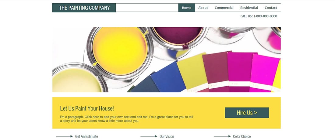 House Painters Website Template _ WIX