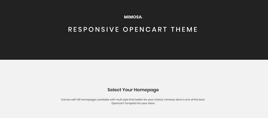 Mimosa - Responsive Fashion Opencart 3 Theme 