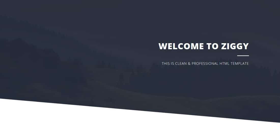 Ziggy - Free HTML CSS Templates