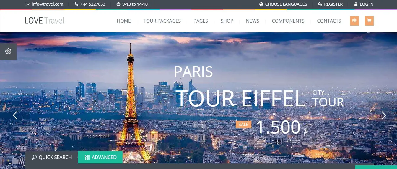 Love Travel - Creative Travel Agency WordPress Preview - ThemeForest