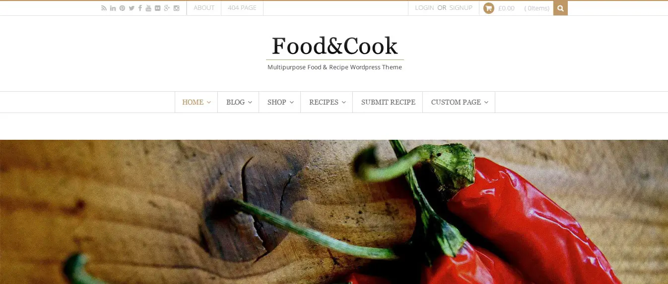 Food & Cook - Multipurpose Food Recipe WP Theme Preview - ThemeForest