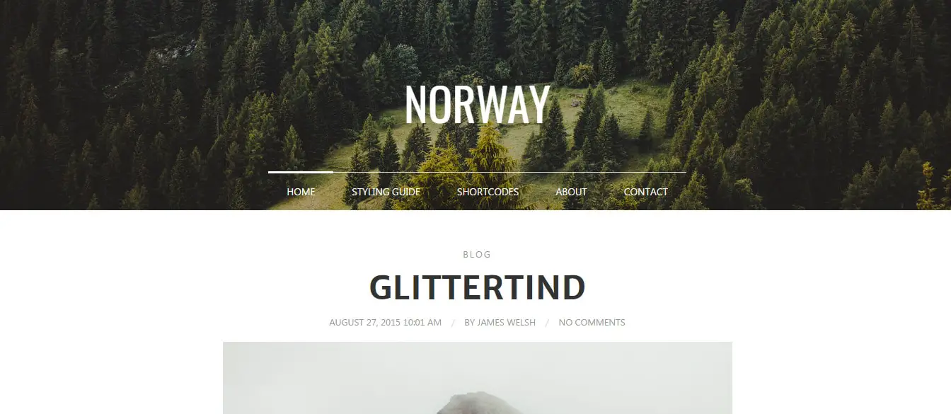 Norway - Responsive WordPress Theme Preview