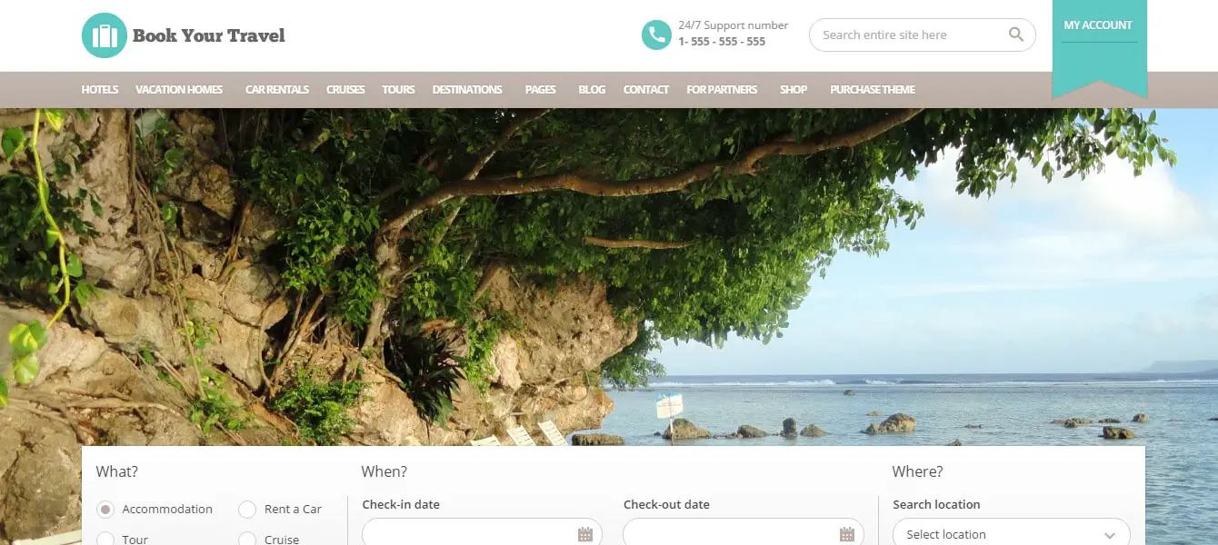 Book Your Travel - Online Booking WordPress Theme Preview - ThemeForest