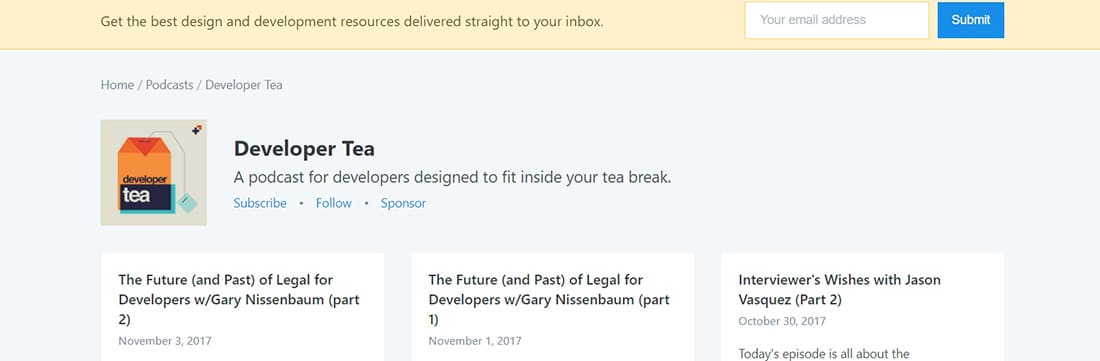 Developer Tea - Spec