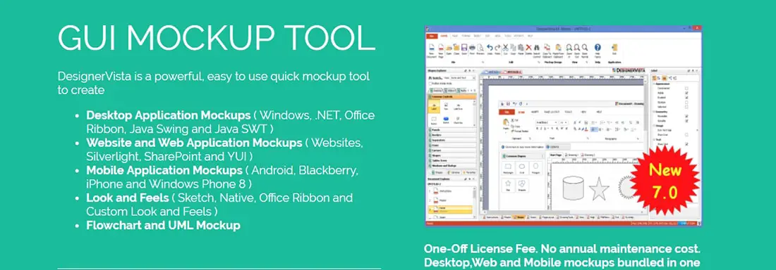 DesignerVista Mockup Tool User Interface Design Tools
