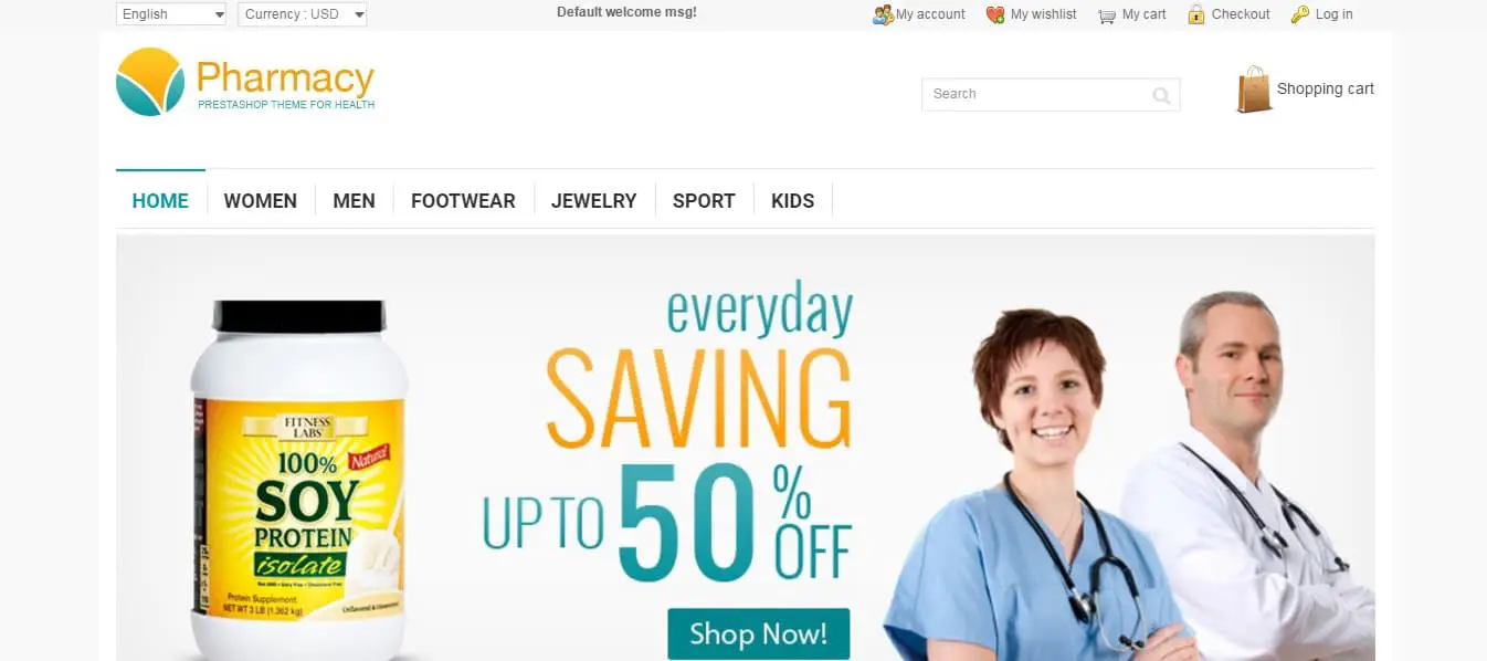 Pharmacy Responsive Prestashop Theme Preview ThemeForest