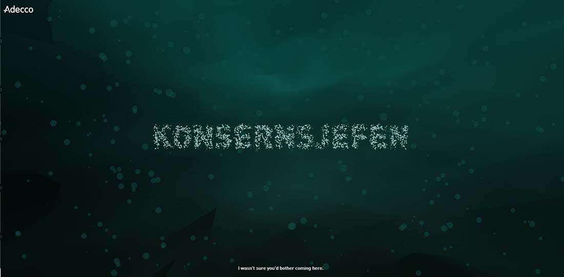 Konsernsjefen Single Page Website