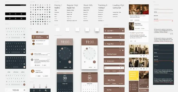 Sepia Material UI Kit