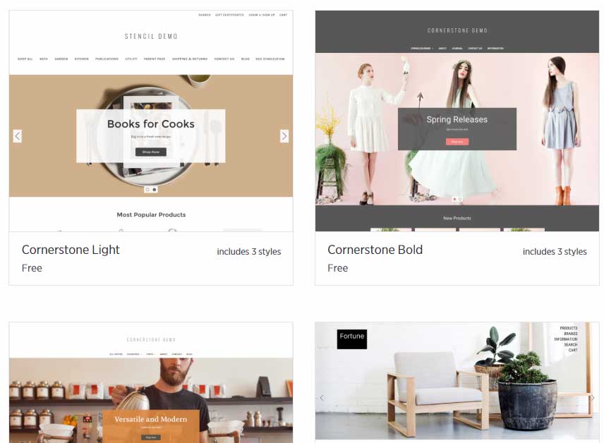 Free Ecommerce Templates BigCommerce