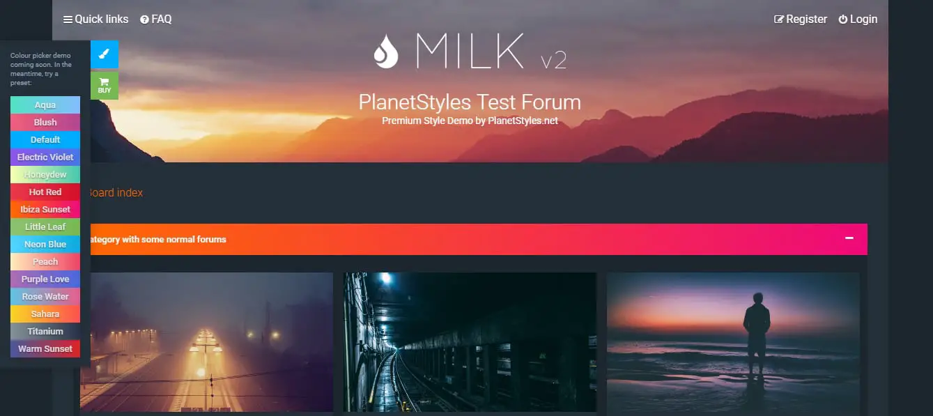 Milk Responsive phpBB Theme-