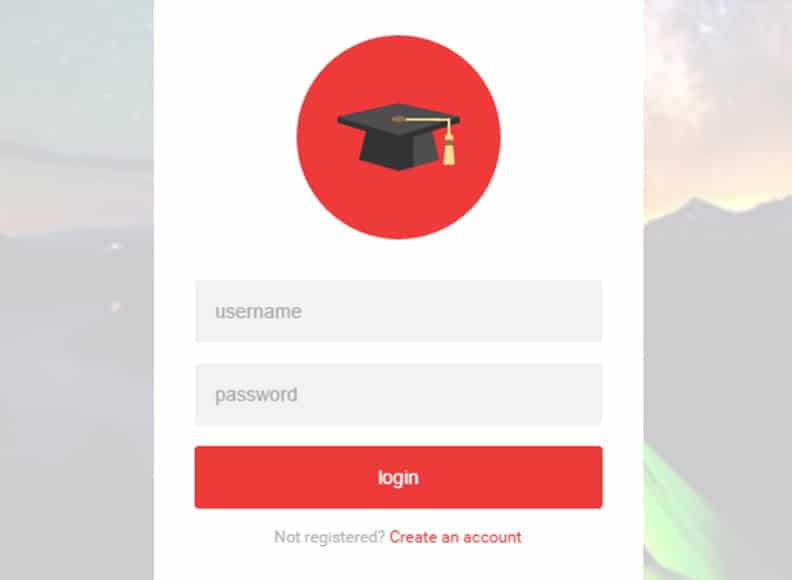 Flat CSS3 Form Animated Background