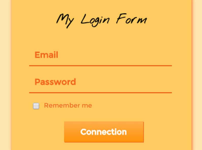 My Login Form Login Form Design