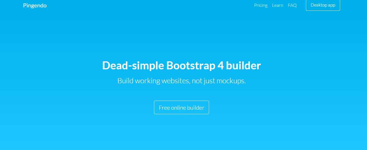 Pingendo Bootstrap 4 builder