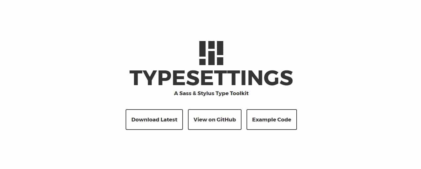 Typesettings SASS Mixins