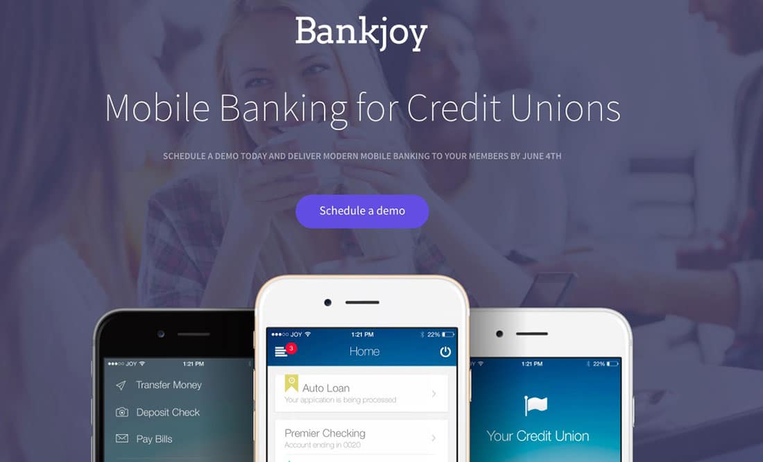 Bankjoy Landing Page Example