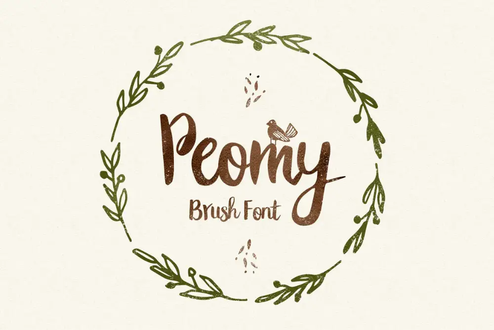 Peomy Brush Font