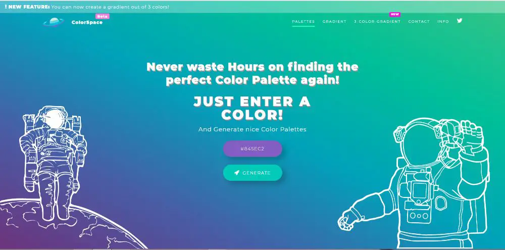 ColourSpace - Color Scheme Generators To Use in 2020