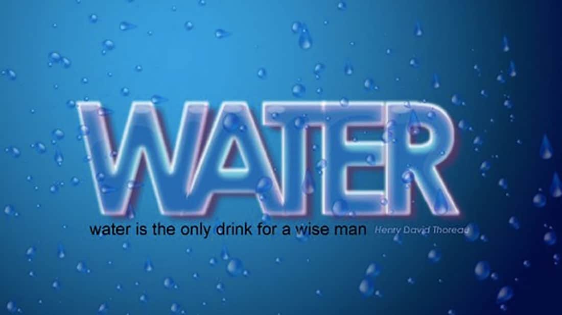 11 Create a cool water text effect