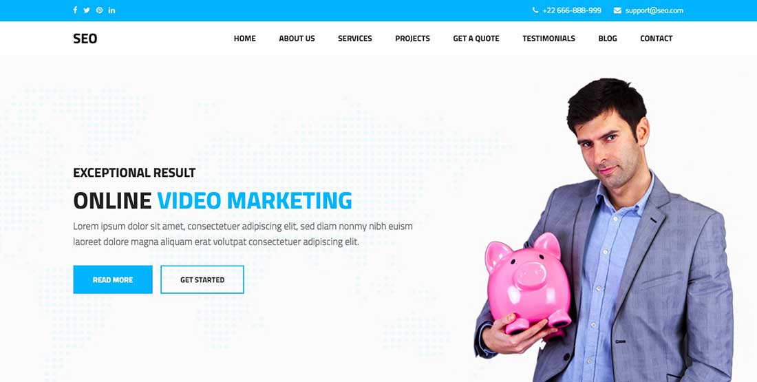 11 SEO - Marketing & SEO WordPress theme