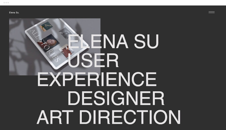 Editor X Website Template - Design Portfolio