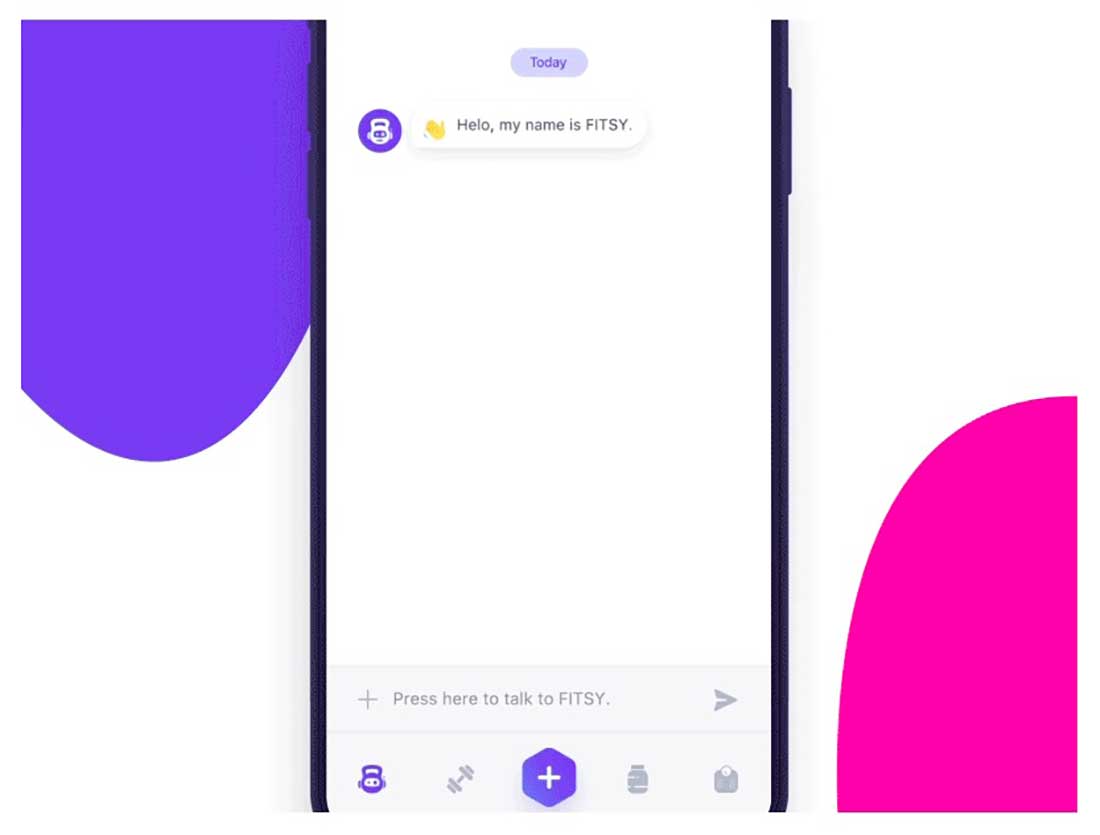 12 Fitness App Chatbot App User Interface Design