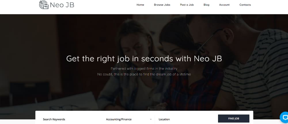 Best Job Board WordPress Themes of 2021: NeoJB