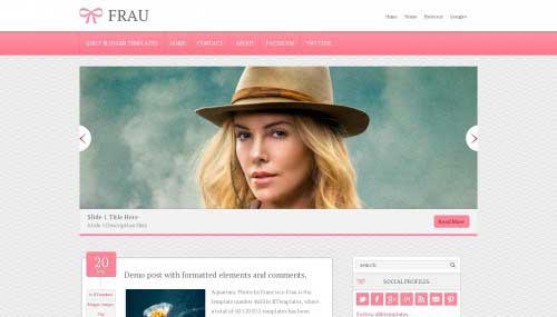 13-Frau-Blogger-Template