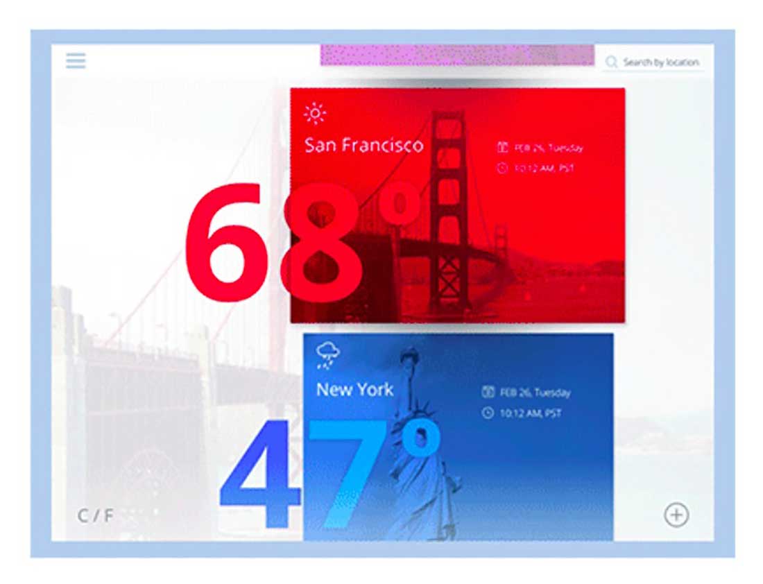 13 Weather App Interactions App User Interface Design